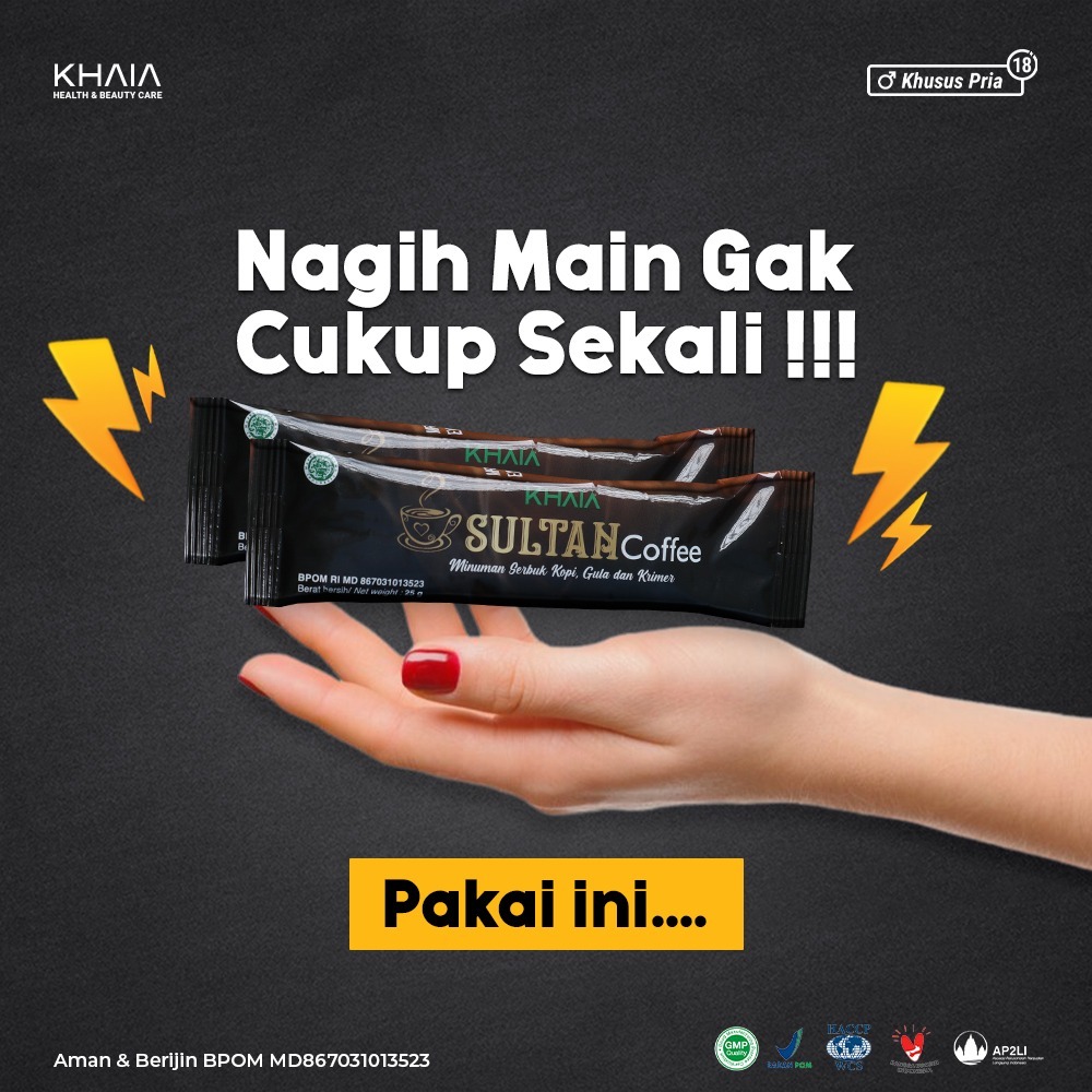 

KHAIA Sultan Coffee Original 100% Kopi Penambah Stamina Tanpa Efek Samping Aman Sudah BPOM & Halal