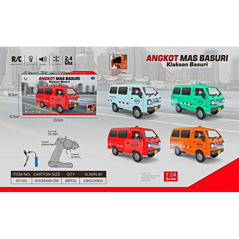 MAINAN ANAK ANGKOT TELOLET REMOTE CONTROL HT145
