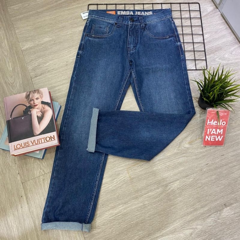 Celana panjang jeans emba pria original  618-03204-15 Reguler Fit tidak melar