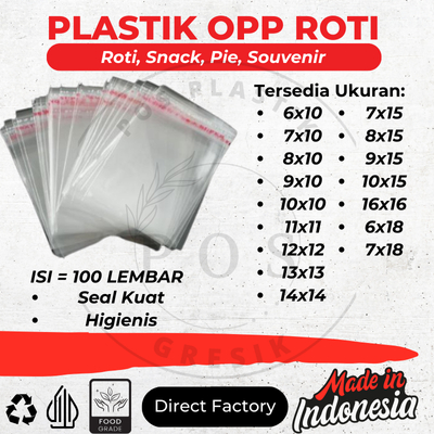 

100lbr Plastik Opp Seal Lem Roti Snack Pie Souvenir 8x8 9x9 10x10 11x1 12x12 13x13 14x14 15x15