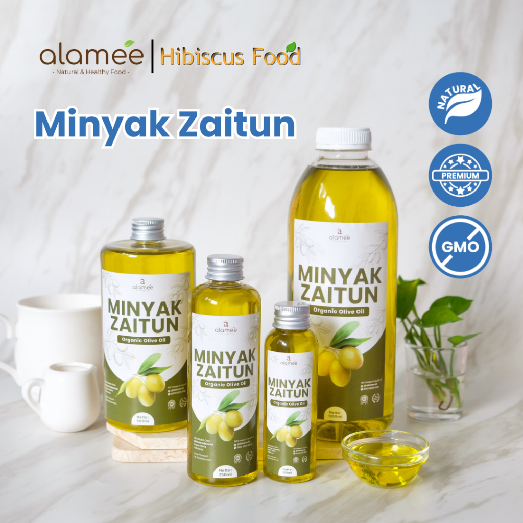 

ALAMEE Minyak Zaitun Untuk Diminum Olive Oil Extra Virgin Organic Organik Murni Asli Masak EVOO