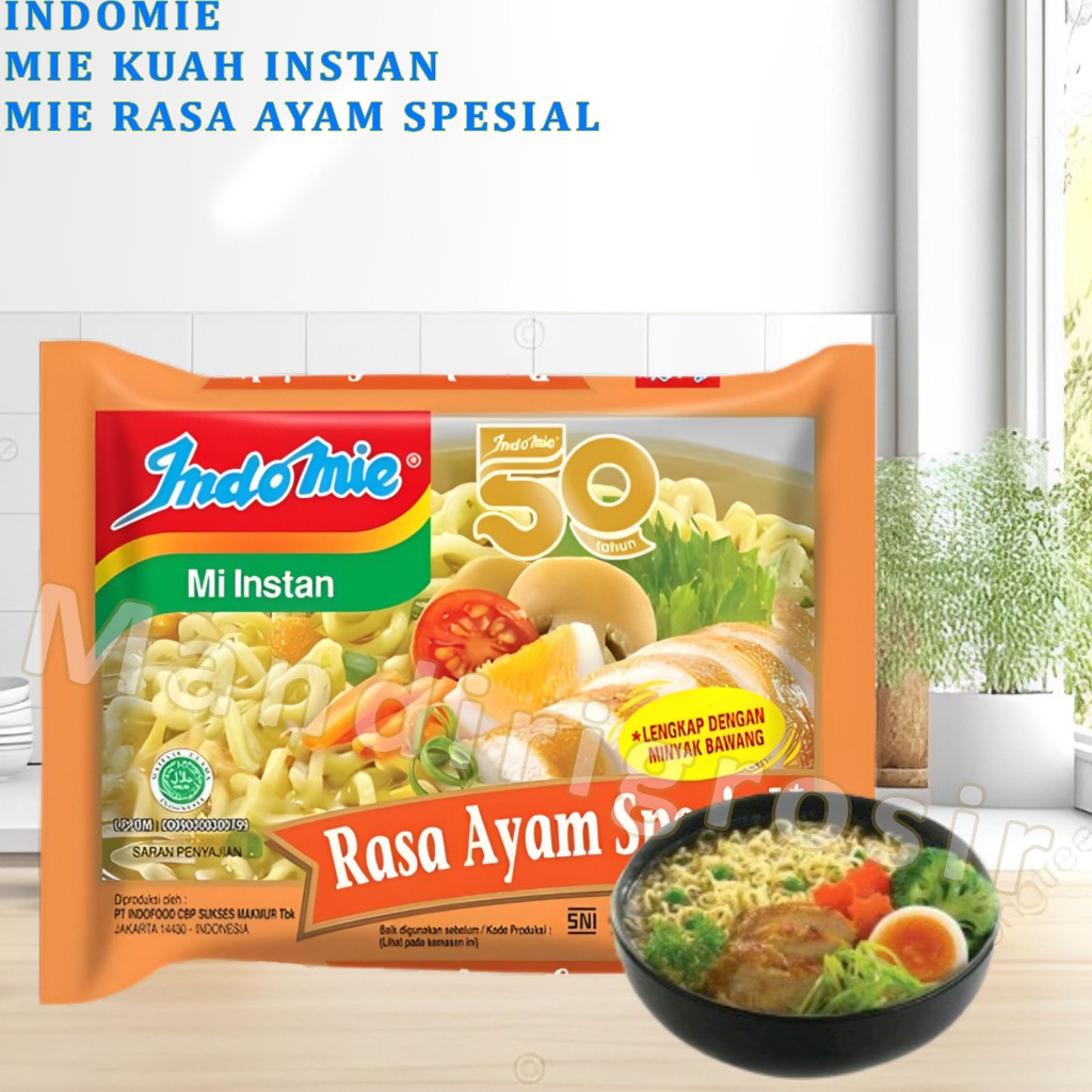 

Mie Instan kuah * Indomie * Mie Rasa Ayam Spesial * 68gr