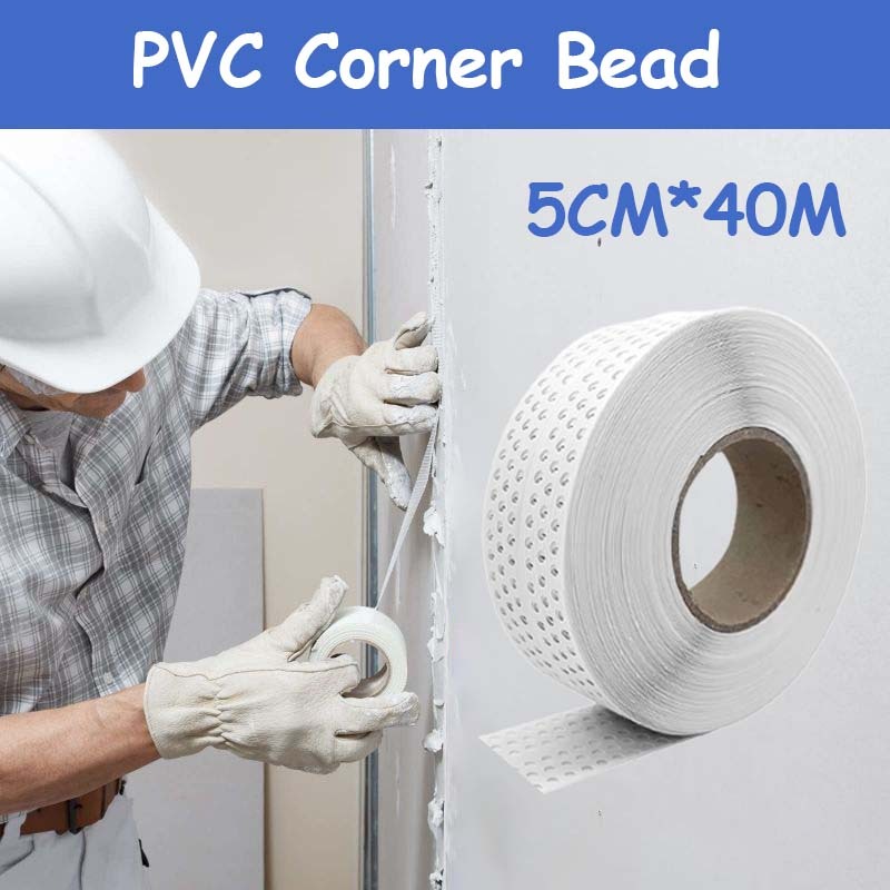5cm*40m Corner Bead Tembok Pembentuk Siku Dinding Corner Bead Pvc Untuk Sudutan Luar Dan Dalam