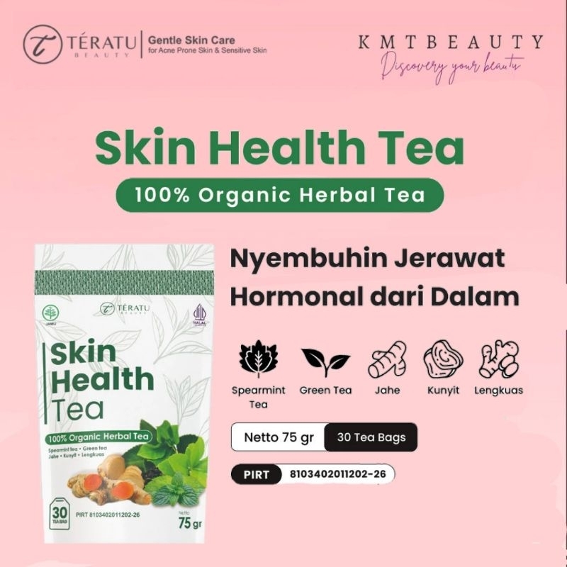 

Teratu Beauty Skin Healthy Tea- 30 Tea bag ( Teh Herbal Spearmint Untuk Jerawat)