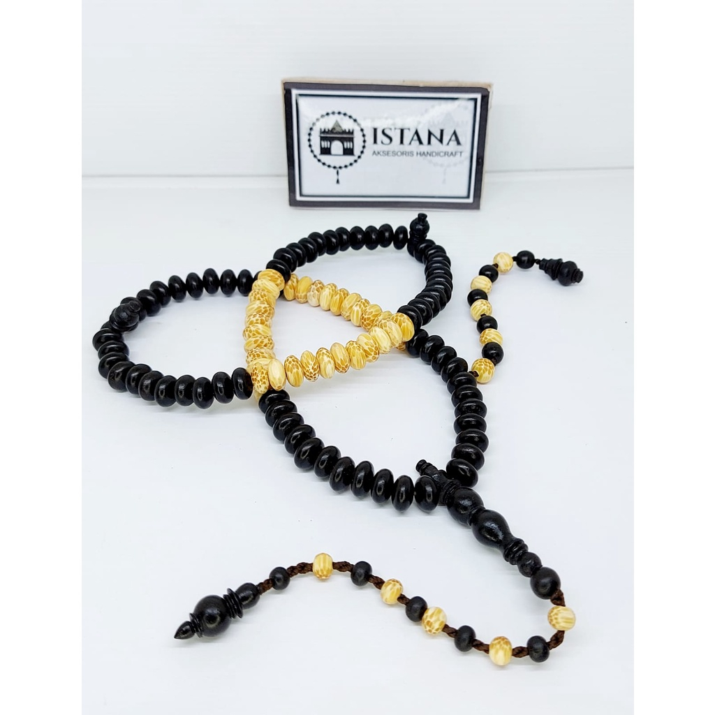 tasbih kayu galih kelor dan kayu liwung jenar model terbaru