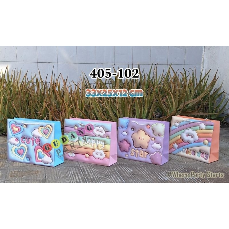 

Paper Bag Folio Import 102 Tas Bingkisan Hampers Goodie Bag Ultah Birthday