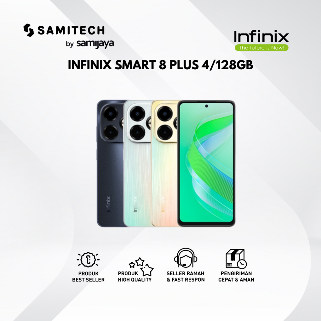 HP INFINIX SMART 8 PLUS RAM 4 PENYIMPANAN 128 GB RESMI