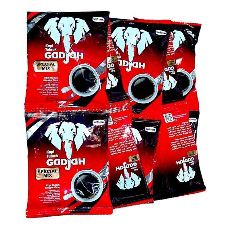 

1 Renceng Kopi Gadjah Gula Pisah / Spescal Mix isi 10pcs Coffee Gajah