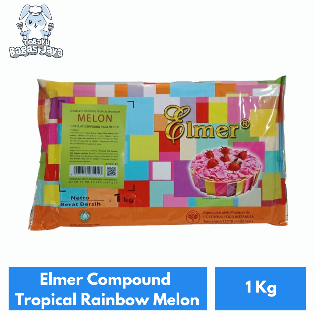 

Coklat Elmer Compound Tropical Rainbow Rasa Melon 1 Kg