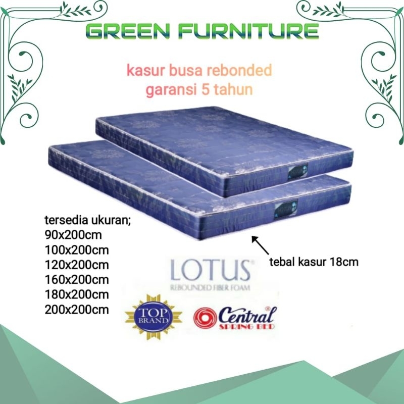 Kasur busa Lotus cetral rebondit kasur kost kasur rajang besi