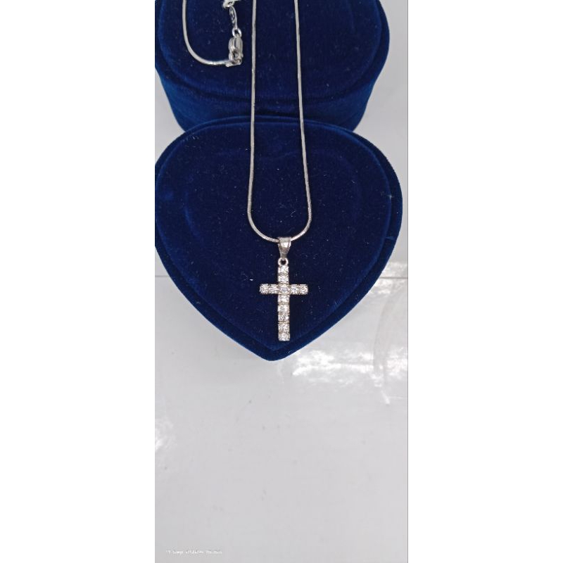 kalung cassandra bulat + liontin salip mata