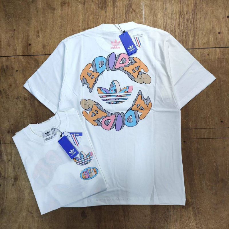 Kaos Tshirt Adinda Summer Skateboarding Putih Cotton Combed 24s Mirror Fulltag