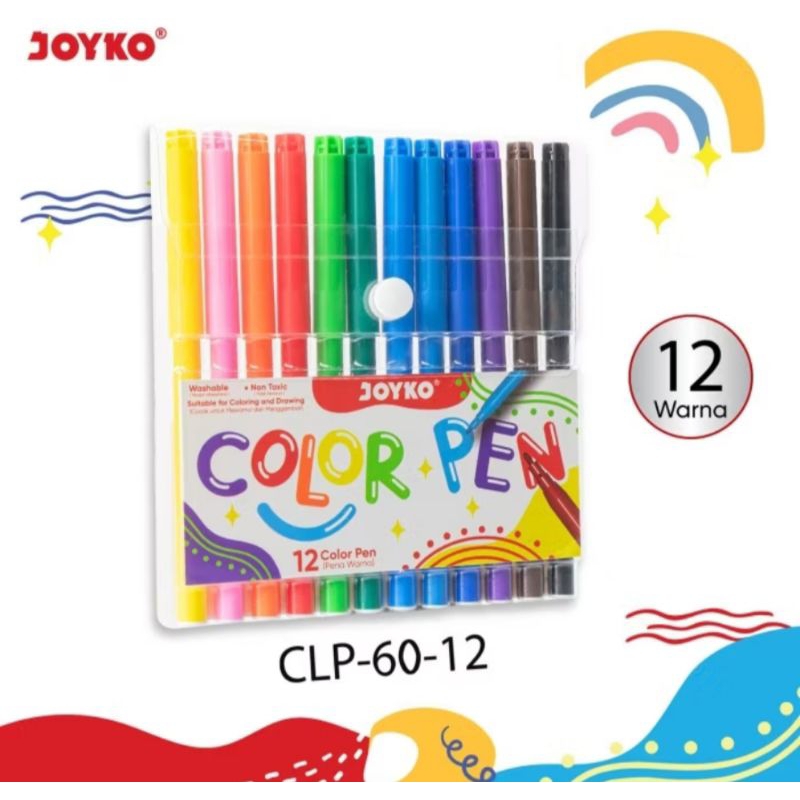 

SPIDOL JOYKO 12 WARNA / COLOR PEN 12 WARNA CLP-60-12