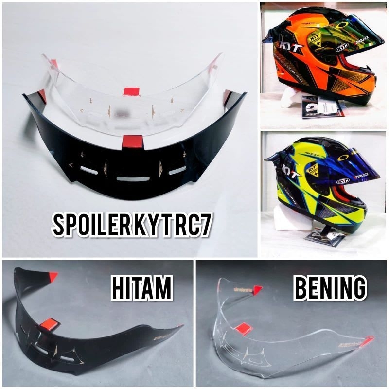 spoiler helm kyt rc 7 - kyt rc seven