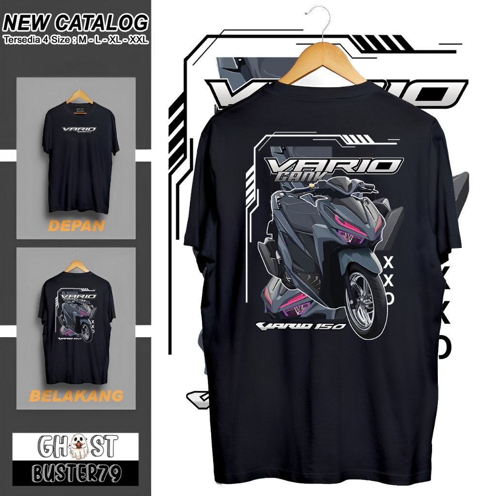 Kaos Baju HONDA VARIO 150 HONDA GANK SW Kaos Otomotif | kaos racing motif Vario | kaos balap honda |