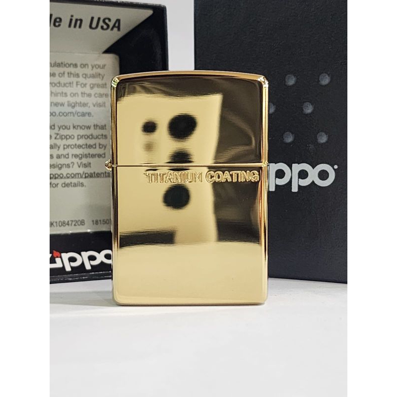 Original Zippo Titanium Coating Gold