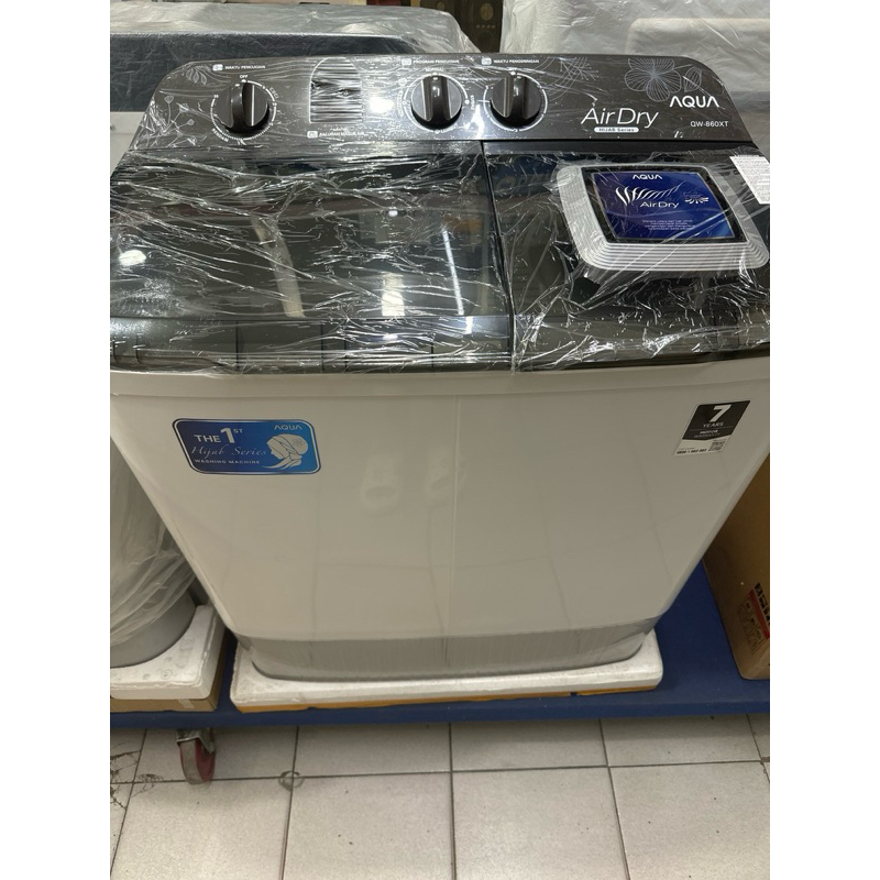 AQUA Mesin Cuci 2 Tabung 8kg 8 KG QW-860XT 860 / QW860XT / 860XT