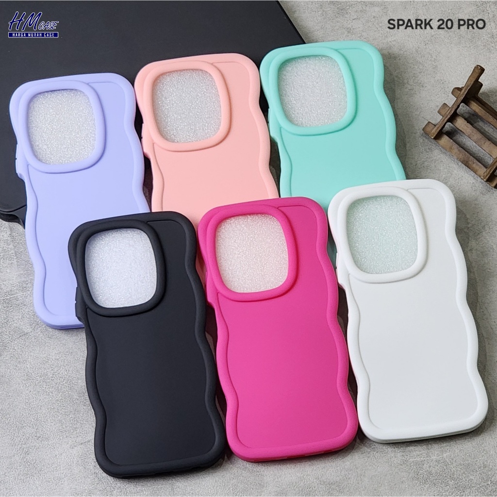 Case macaron Wave Tecno Spark 10 Tecno Spark 10c Tecno Spark 10 Pro Tecno Spark 20 Pro Tecno Spark 2
