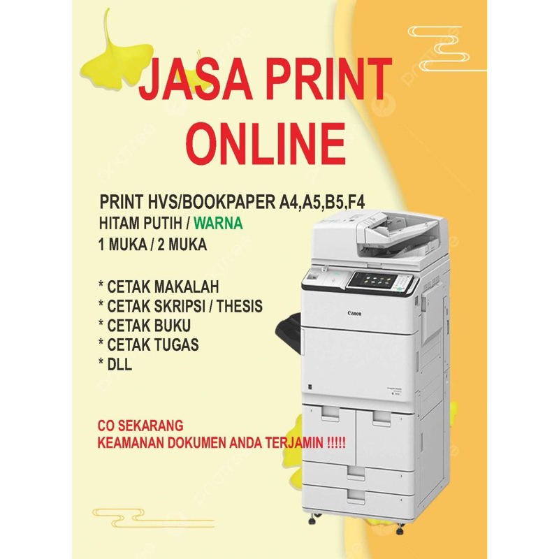 

Jasa cetak Dokumen Hitam Putih