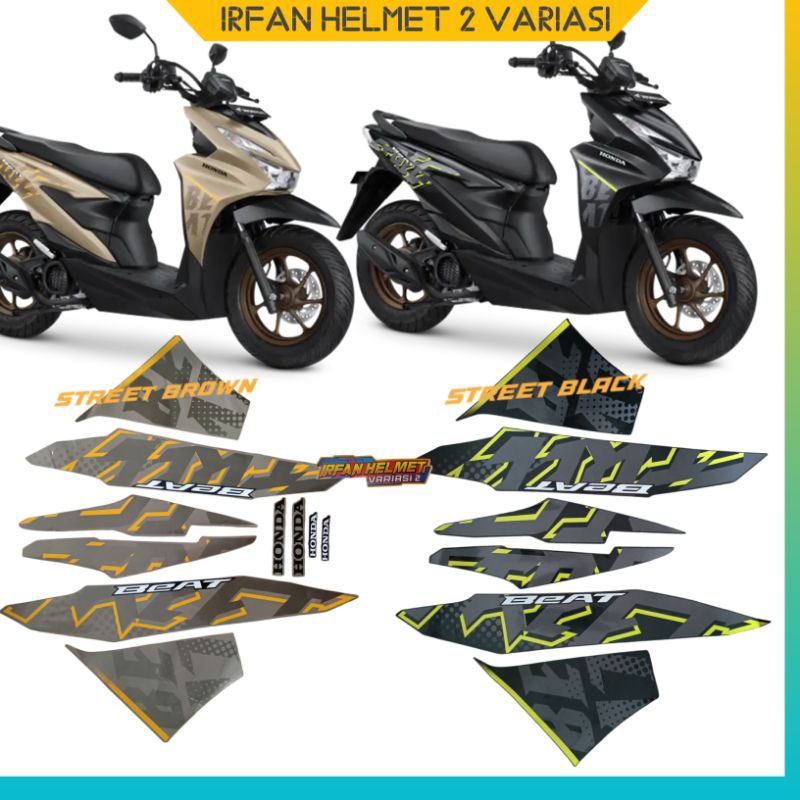 STIKER STRIPING MOTOR BEAT STREET TAHUN 2024 STIKER MOTOR STANDAR SATU SET