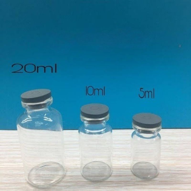 Botol Vial 5ml, 10ml, 20ml / Botol Sampel / Botol Obat / Botol Larutan / Vial Bottle