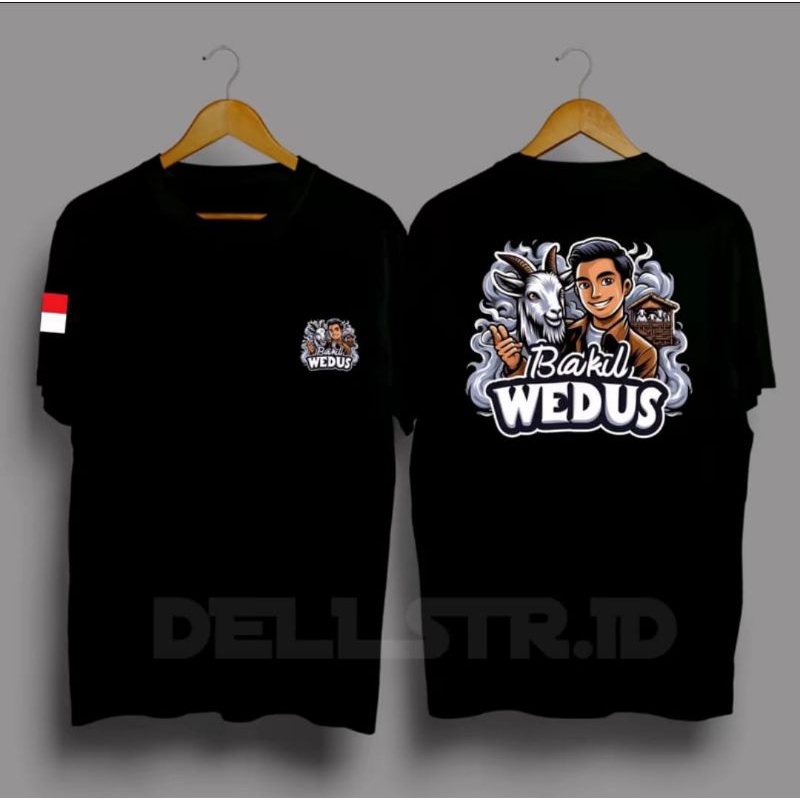 KAOS BAKUL WEDUS CORAK PUTIH