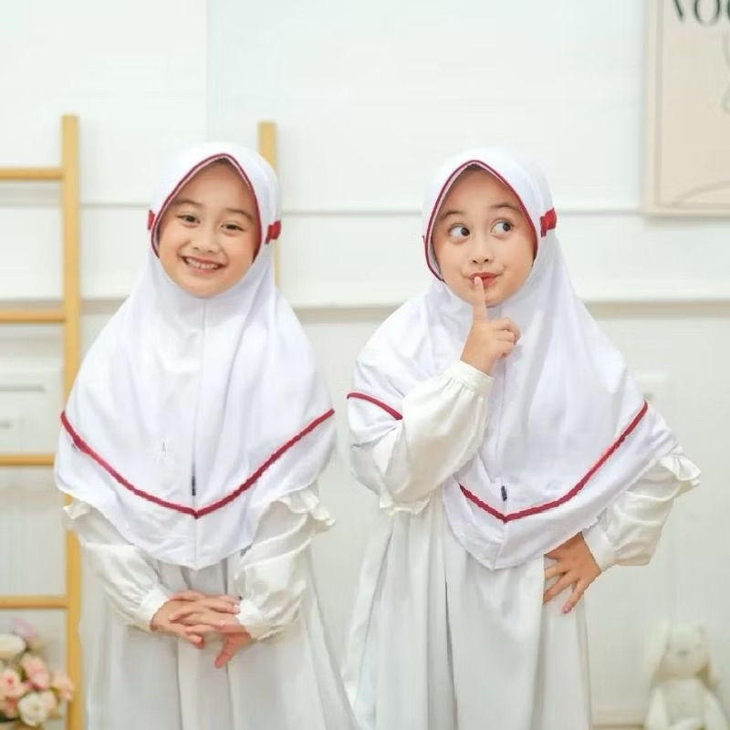 Hijab Anak Sekolah SD Serut Inova Putih