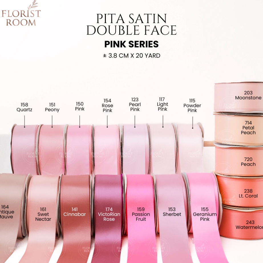 

TREND TERKINI Pita Satin Double Face 38cm x 2yard Satin Ribbon