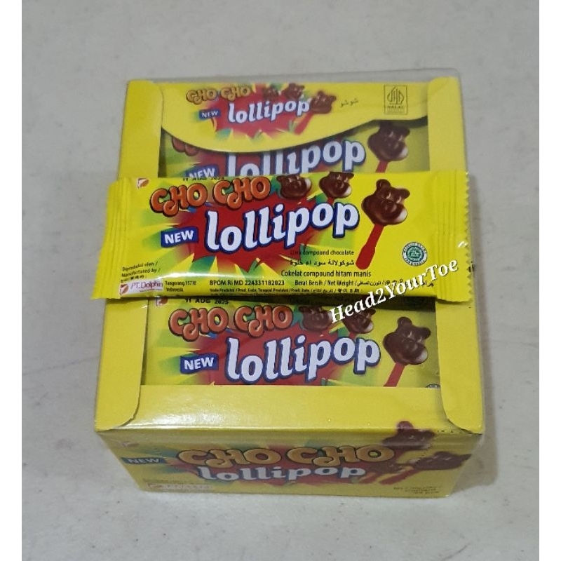 

Chocho Lolipop rasa Coklat dan Stroberry 1 box