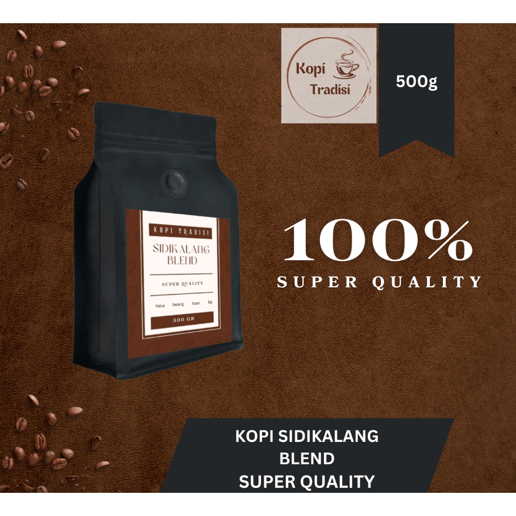

Kopi Sidikalang Blend 500 gr Super Quality Fresh Roasted