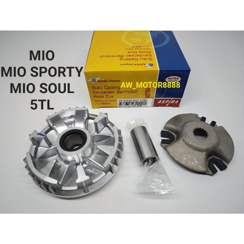 RUMAH ROLLER + BUSHING SET KOMPLIT MIO / MIO SPORTY / MIO SOUL / 5TL RUMAH ROLLER ROLER ASSY (ASPIRA