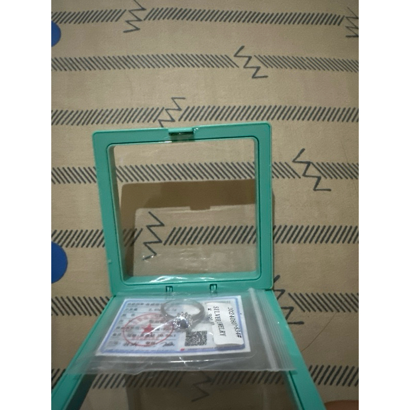 Cincin perak aurora S925 asli ada sertifikatnya