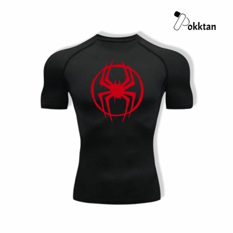 KAOS OLAHRAGA KOMPRESI SPIDERMAN/ KAOS SPIDERMAN/ KAOS SPIDERMAN ATSV Miles Morales