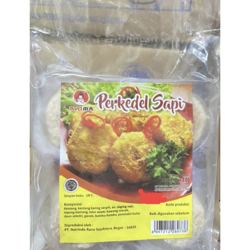 

perkedel sapi frozen isi 10