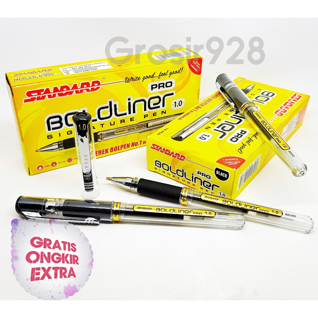 

(Per 12) Pulpen / Signature Pen 1.0 Standard Bold Liner PRO Black