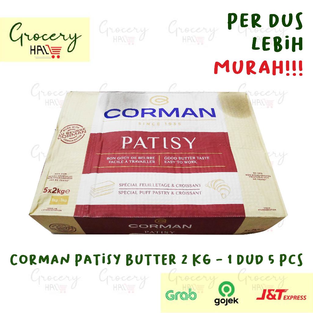 

[ HARGA DUS ] CORMAN PATISY BUTTER UNSALTED 2 KG - BUTTER CROISANT