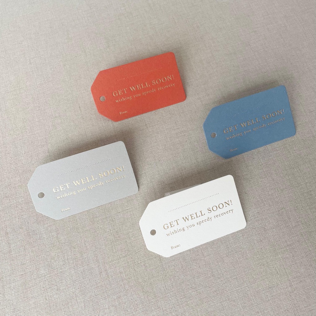 

Gift Tag/Hang Tag/Kartu Ucapan - Get Well Soon/Semoga Lekas Sembuh-GWS2 (1 Pack isi 10 pcs)