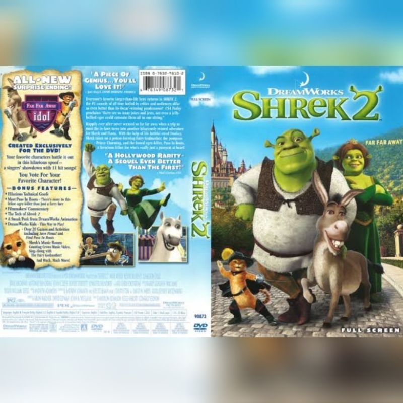 Kaset Film Animasi SHREK 2 - 2004 - HD