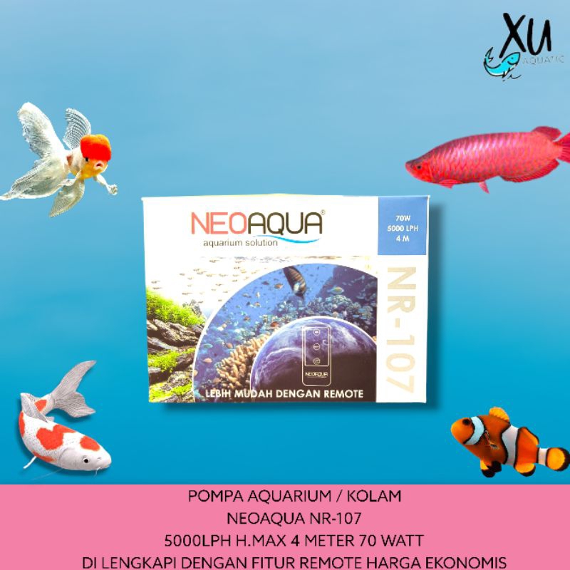 POMPA REMOTE NEO AQUA NR 107 5000LPH WATER PUMP POMPA CELUP AQUARIUM KOLAM NEOAQUA KANDILA