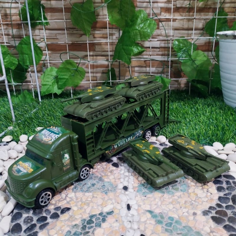 Miniatur Militer - Mainan Truck Militer - Mainan angkatan army