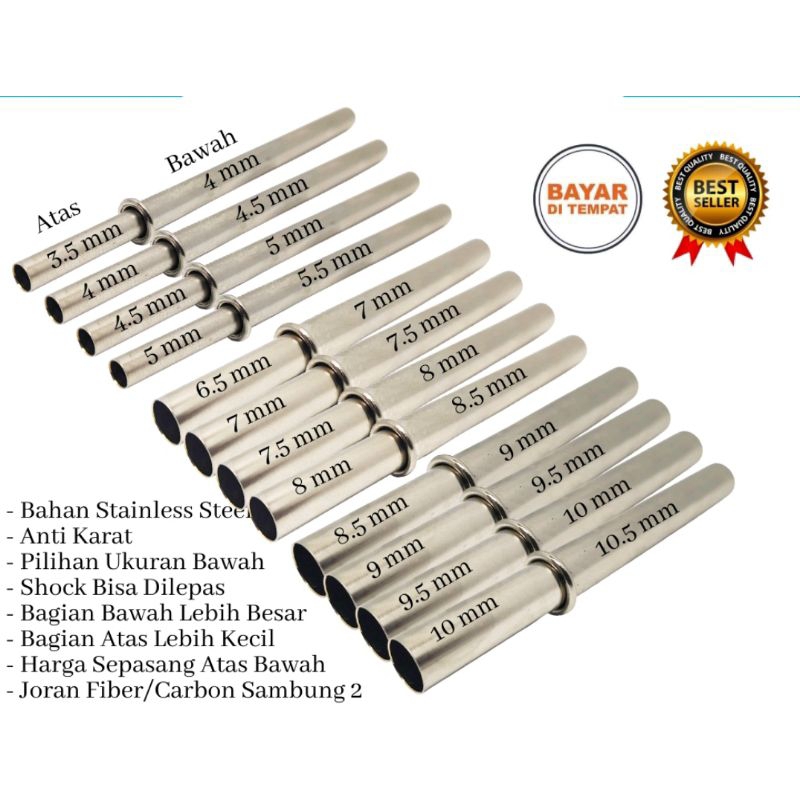 shock joran pancong shock join joran sambungan joran pancing