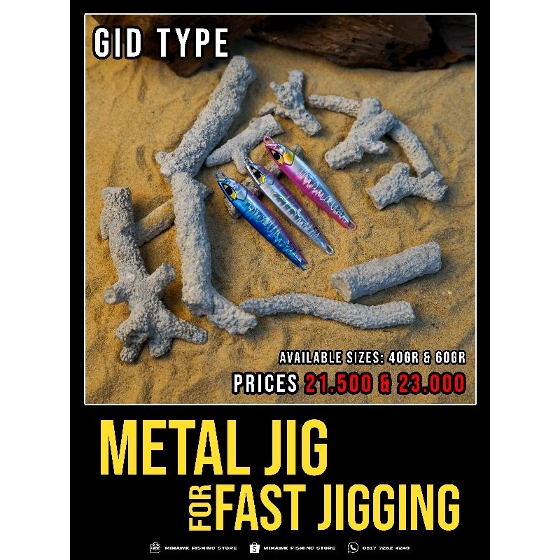 Metal Jig 40GR & 60GR not JIGPARA