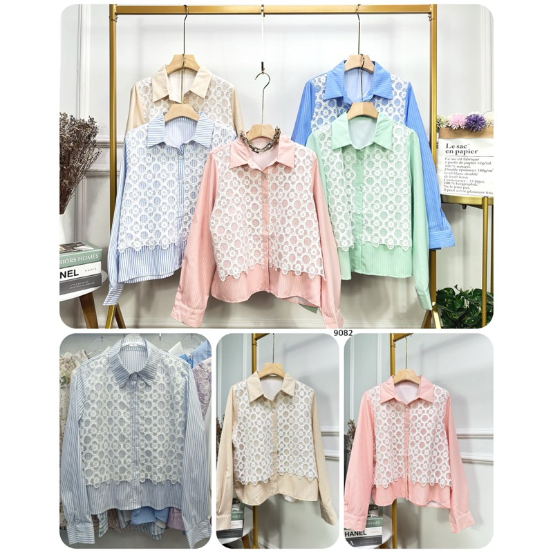 Pgmta Grosir Kemeja import Kode 9082 serian isi 5 pcs