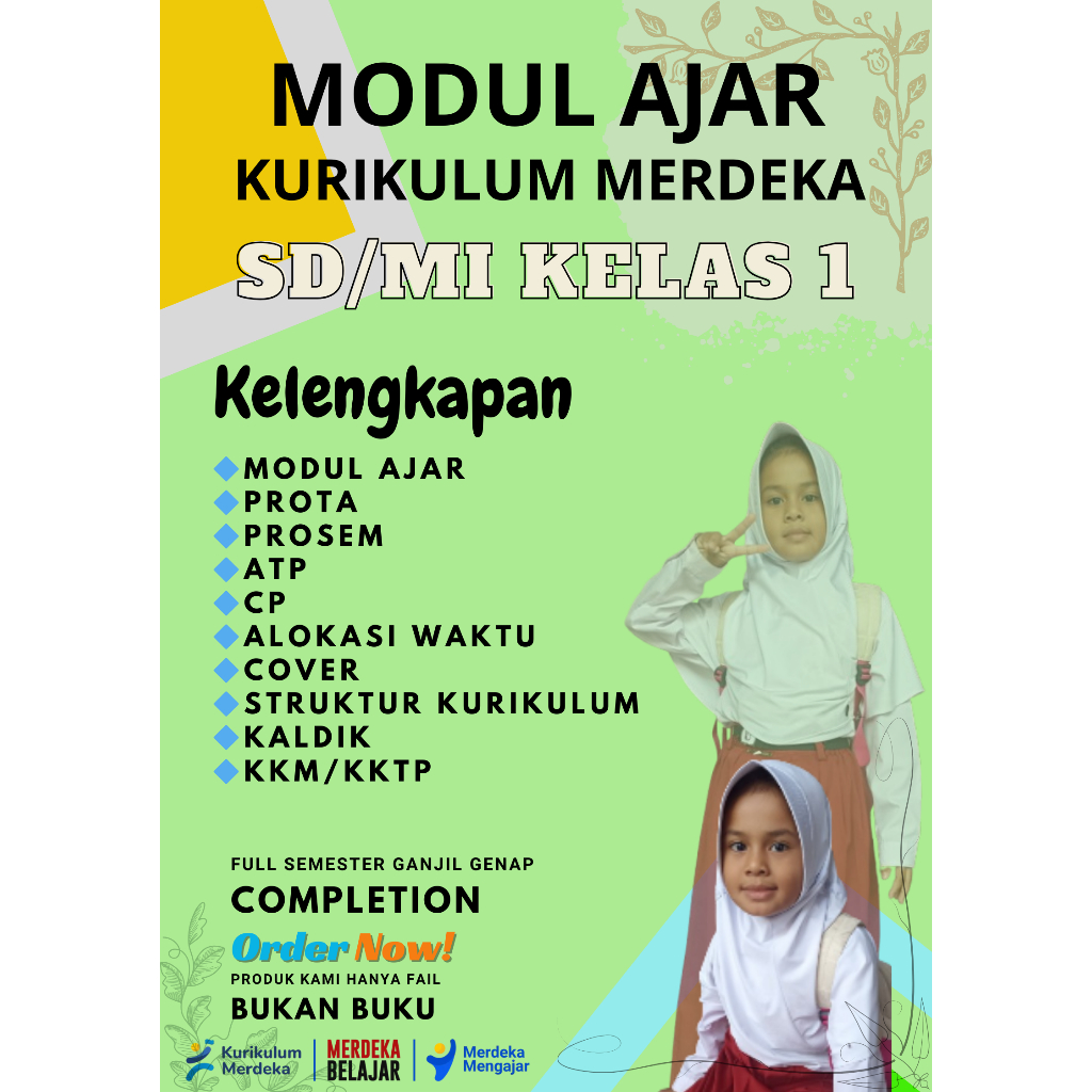 

Modul Ajar Kelas 1 SD/MI Kurikulum Merdeka