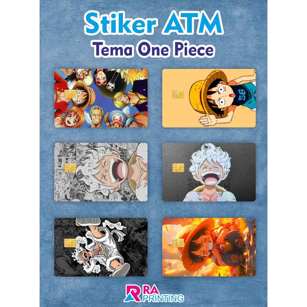 

Stiker Hologram Untuk Emoney Dan ATM Tema Anime One Piece Sudah Cutting Tinggal Tempel