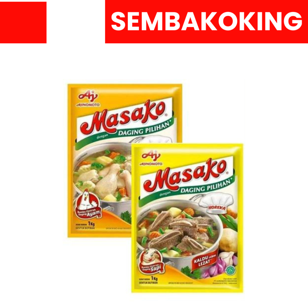 

MASAKO AYAM SAPI PENYEDAP AJINOMOTO 1KG HOREKA