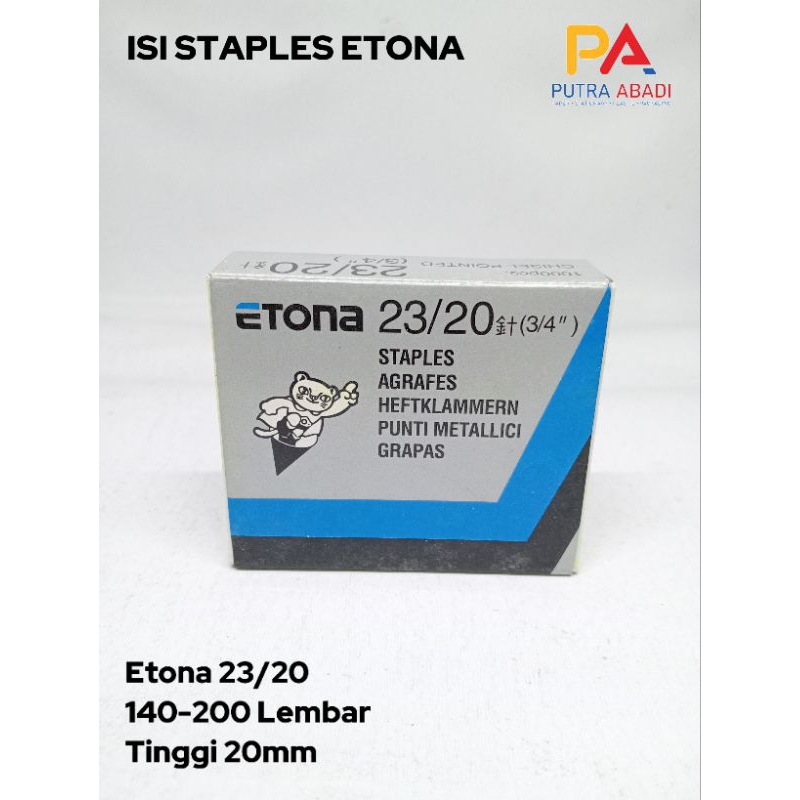 

Isi Staples Etona 23/20