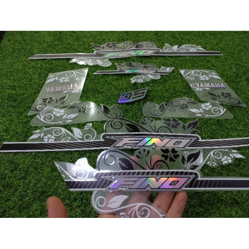 STRIPING TRANSPARAN GLOSSY FINO 110 KARBU FON HOLOGRAM COSTUM FLOWER