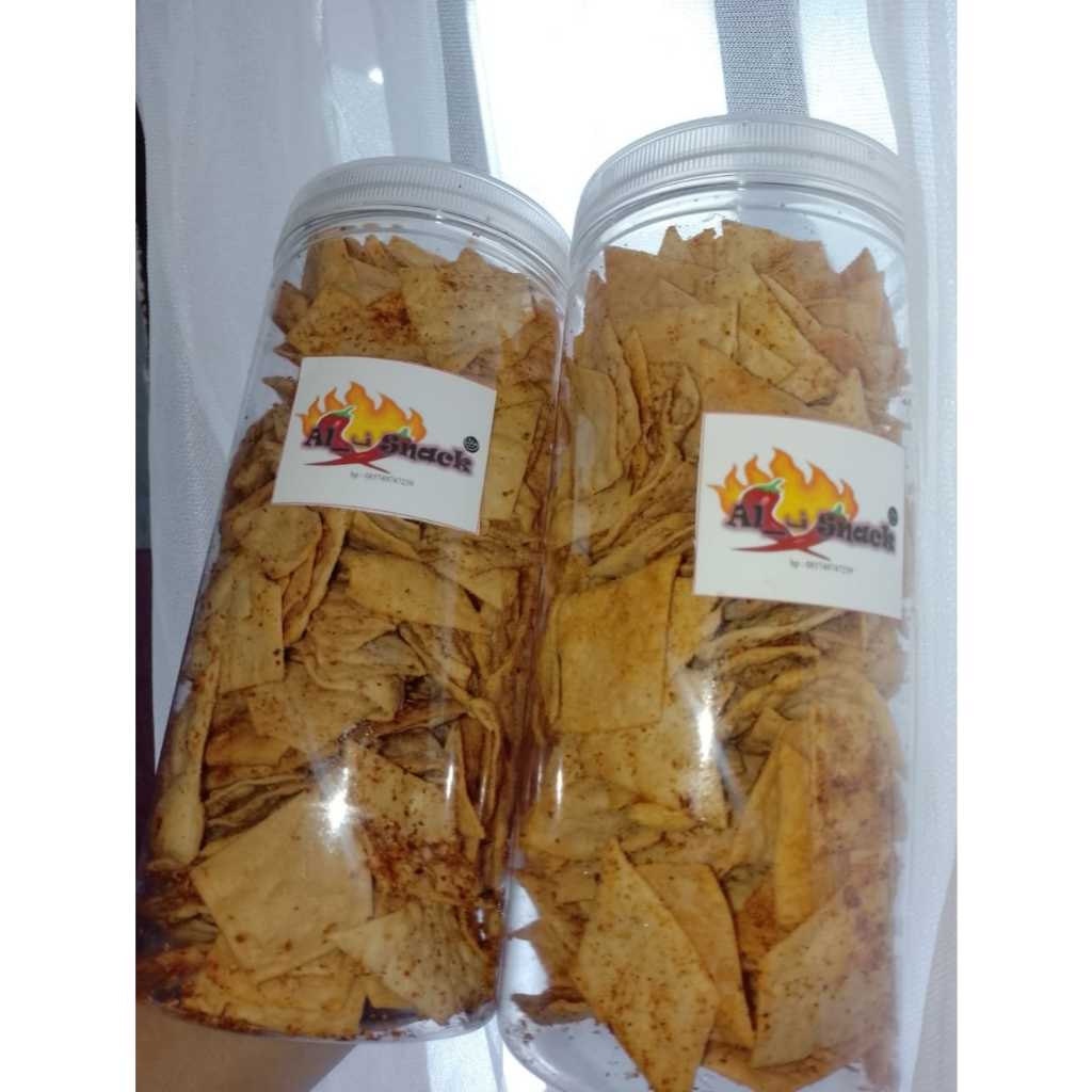 

KRIPIK SEBLAK PANGSIT PEDAS 350G (free toples)