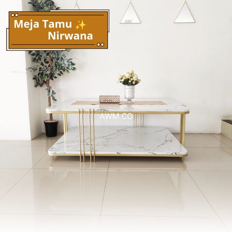 Meja Tamu Nirwana Furniture Homedecore Meja Aesthetic Meja Elegan Meja Minimalis Meja Kekinian Meja 
